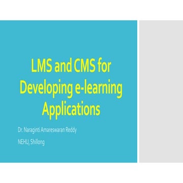 LMS and CMS for Developing e-learning Applications