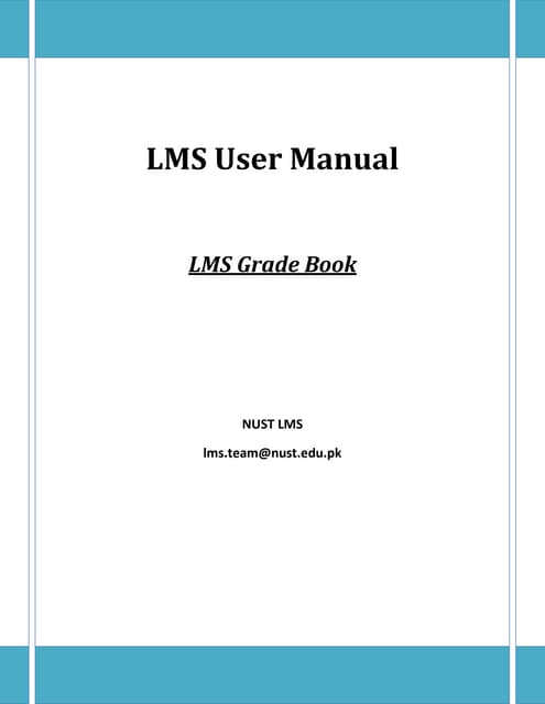 Getting started with NUST LMS | PDF