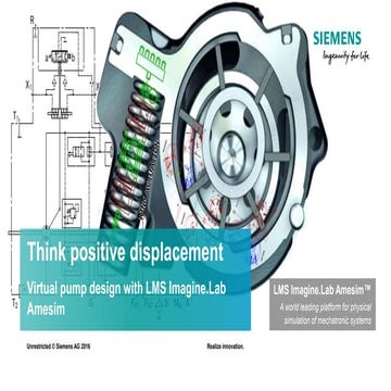 LMS Imagine.Lab Amesim - Think positive displacement and virtual pump design