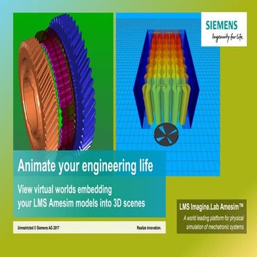 LMS Imagine.Lab Amesim: Animate your engineering life
