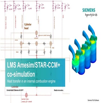LMS Amesim/STAR-CCM+ co-simulation – Heat transfer in an internal combustion ...