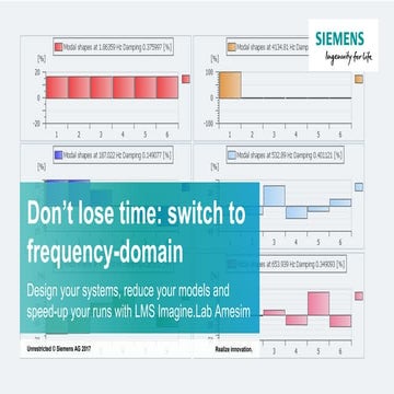 Don’t lose time, switch to frequency-domain: Design your systems, reduce your...