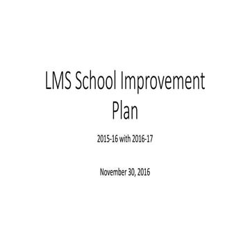 Lakeside Middle School Update for Parents and Community 