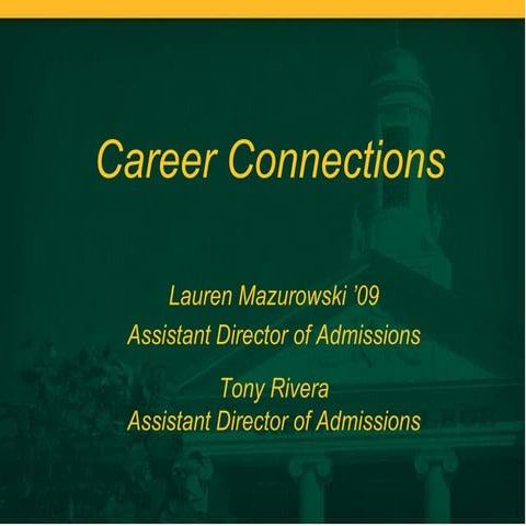 Career Connection: Does Major Matter?