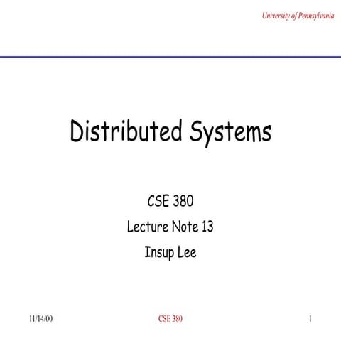 Distributed Systems | PPTX