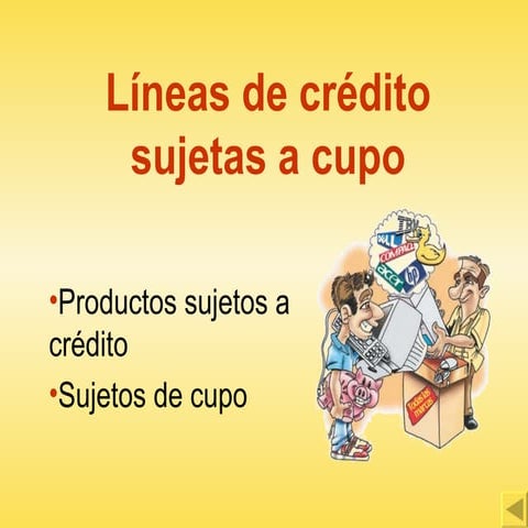 CUPOS DE CREDITO