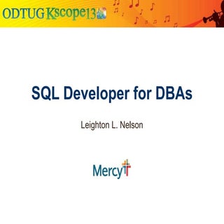 SQL Developer for DBAs