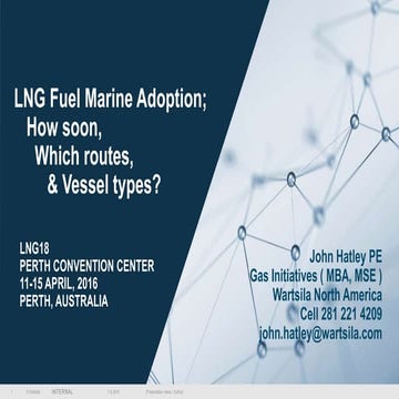 LNG Marine Fuel Adoption, How Soon, Which Routes, and Vessel Types