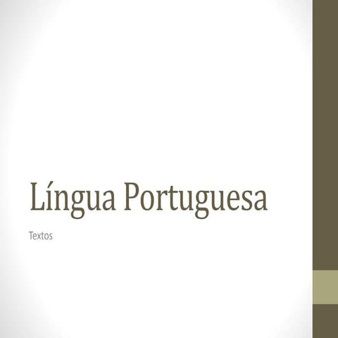 Língua portuguesa_Gêneros Textuais