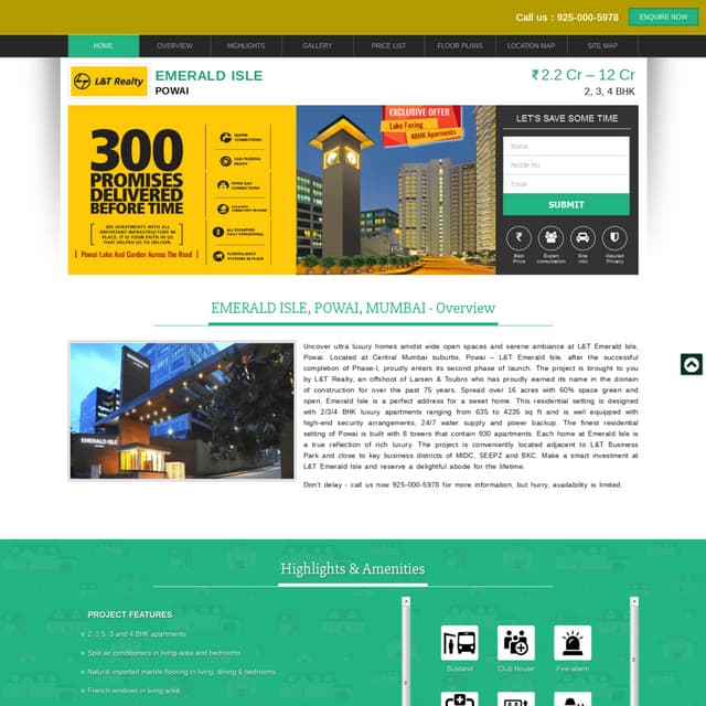 Lnt emerald isle Powai