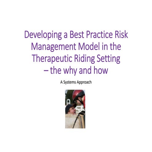 Horse Rider Fall Safety Training Talk hosted by Horse SA | PPTX