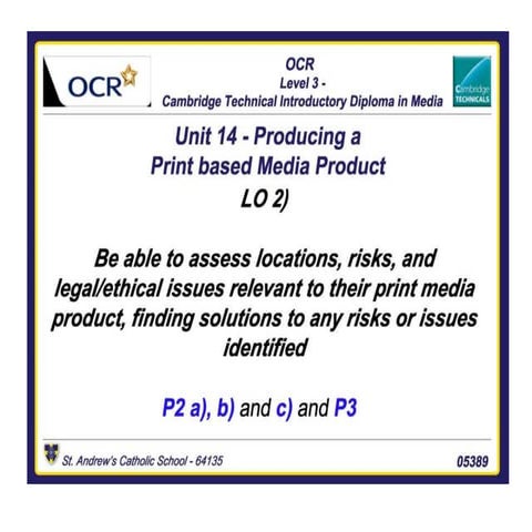 Unit 14 LO2 | PPTX