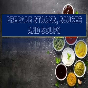 Lo 2 prepare sauces