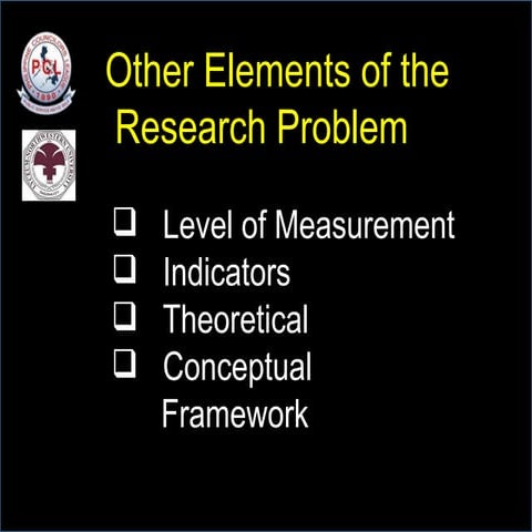 Lo3  Other Elements of Research
