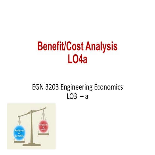 Lo4a benefit  cost analysis (nabil)