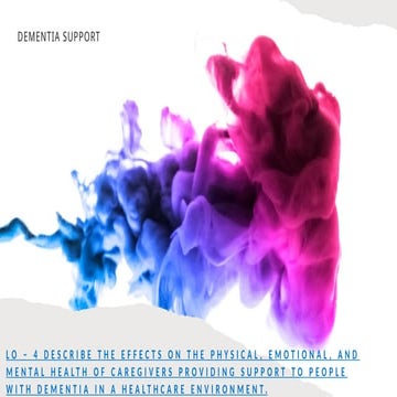 LO – 5 The effects on the physical, emotional, and mental health of ...
