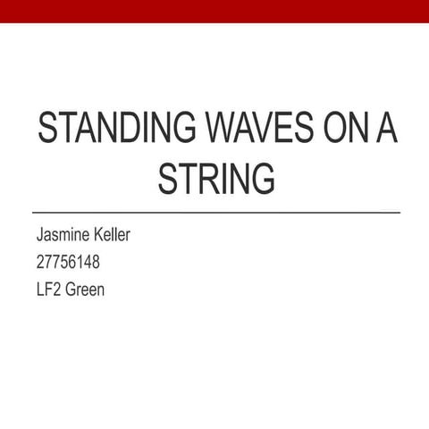 LO6- Standing waves on a string