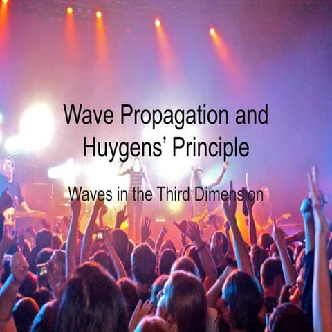Wave Propagation and Huygens’ Principle