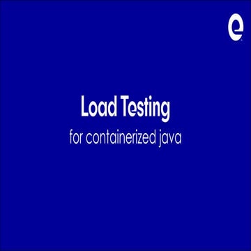 Load testing Java & Docker | PPT