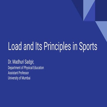 Load and its principles 