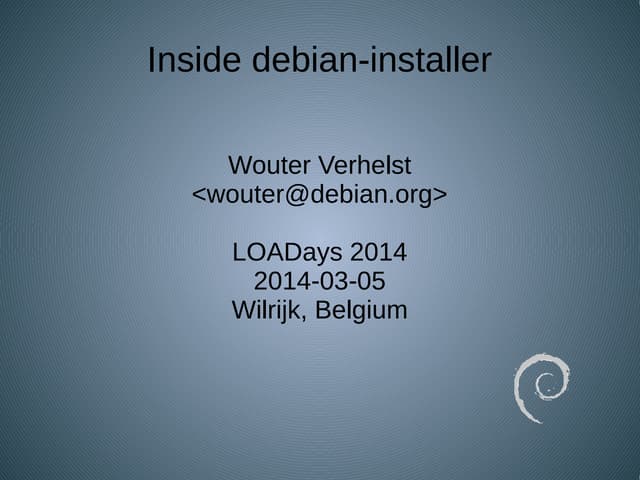 Inside debian-installer