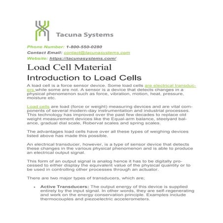 An In-Depth look at Load Cell Materials