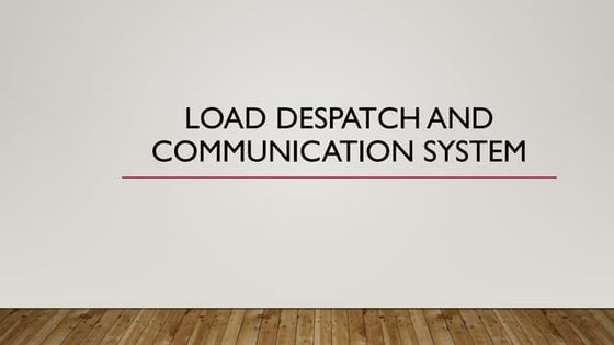 FUNCTIONS AND ROLES OF LOAD DESPATCH CENTRES.pptx | Power and Energy ...