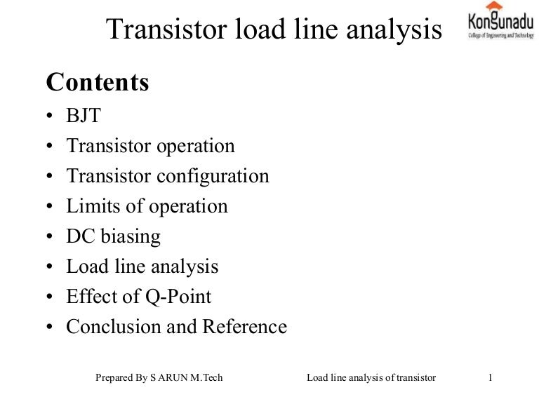 Load line analysis