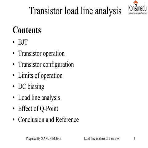 Load line analysis