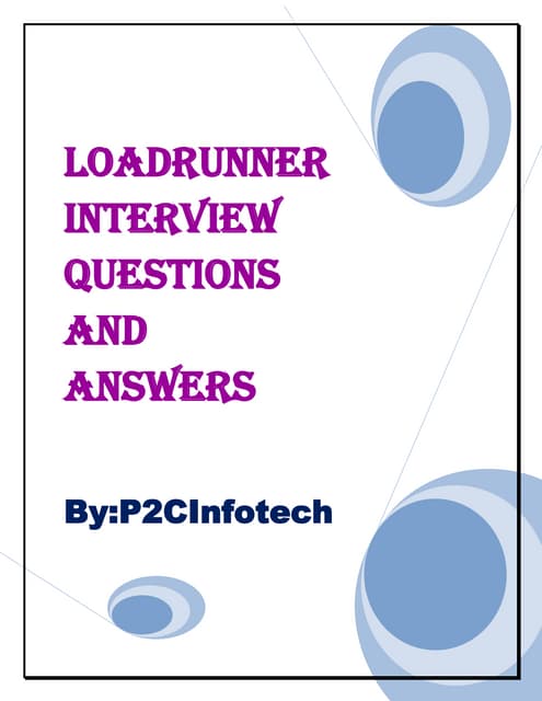Loadrunner interview questions and answers