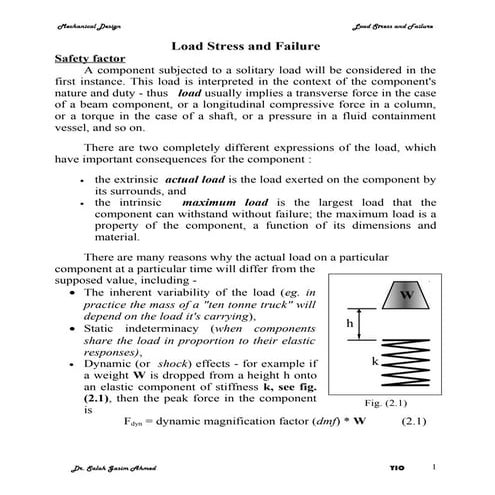 MET 304 Load stress and_failure