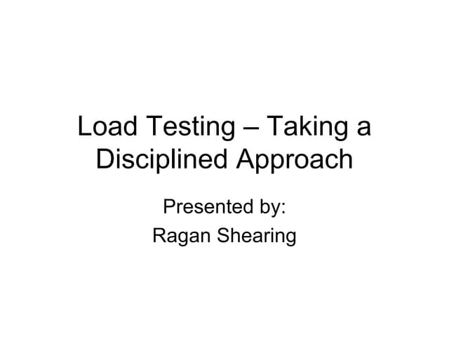 Load Testing Strategy 101