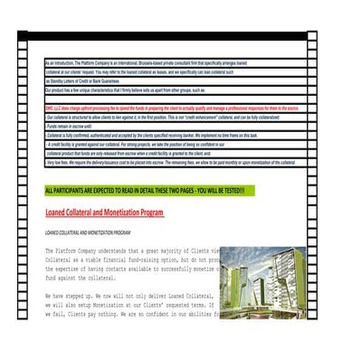 Loan Collateral # 3 - How does it Work?