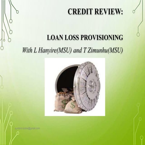 Loan loss provisioning 