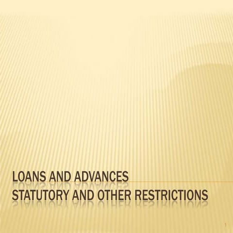 Loans and advances