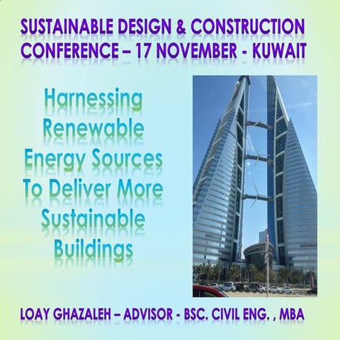 Harnessing Renewable Energy To Deliver More Sustainable Buildings | PDF