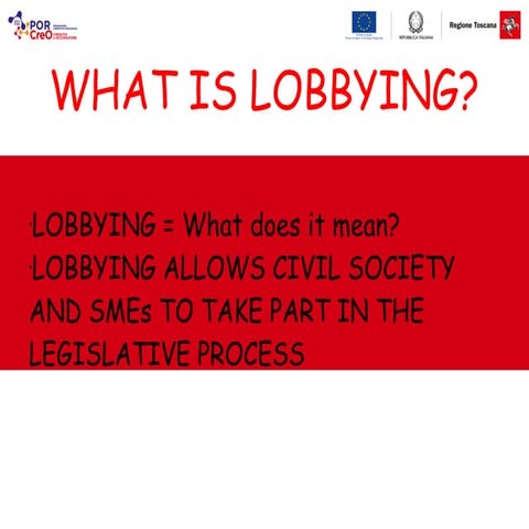 What is Lobbying?