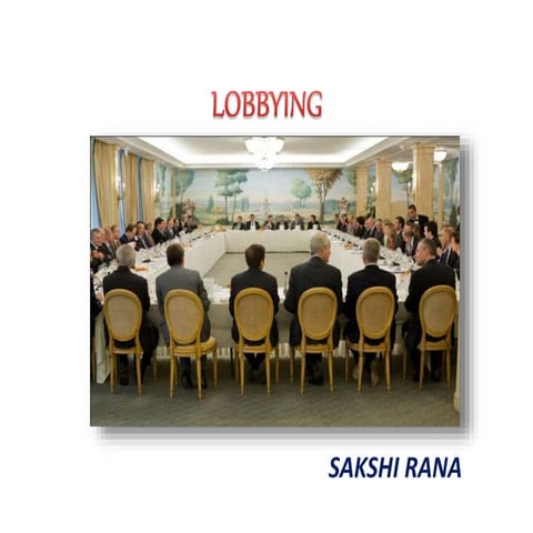 Lobbying