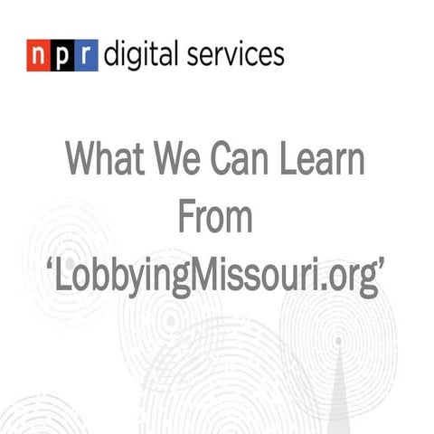 What We Can Learn From 'LobbyingMissouri.Org'