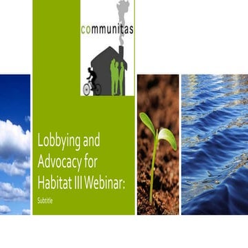 Lobbying webinar for habitat april 2016