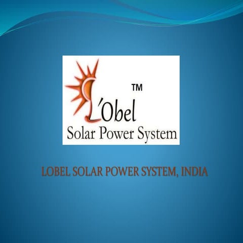 Lobel solar PPT