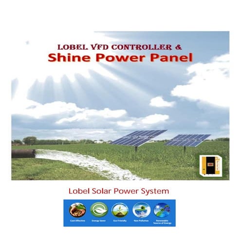 Lobel solar 5 hp vfd controller for pumping and irrigation project