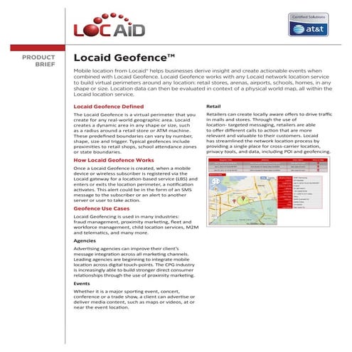 Locaid GeoFence Product Brief