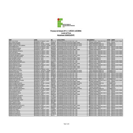Locais prova ilheus_jacobina_2011_2