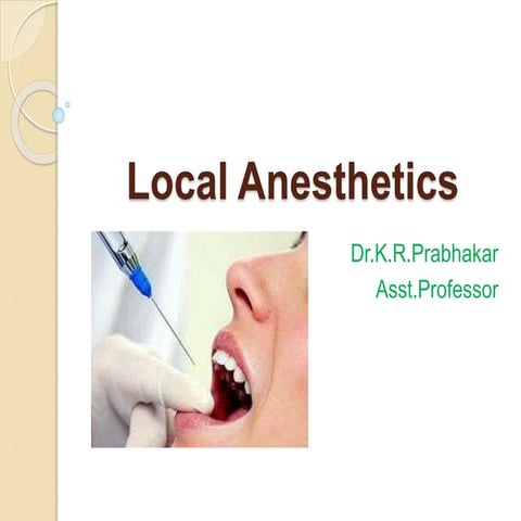 Local anesthetics