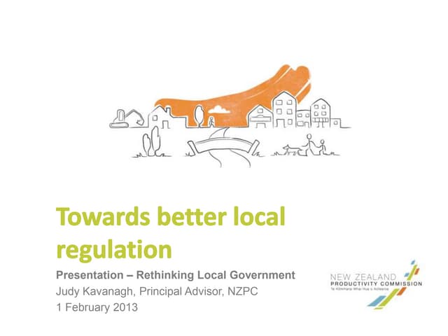 Local regulation presentation - Tauranga