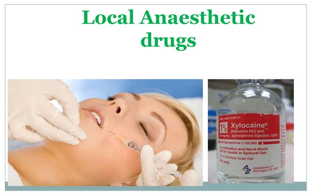 Local anaesthetic agents | PPTX