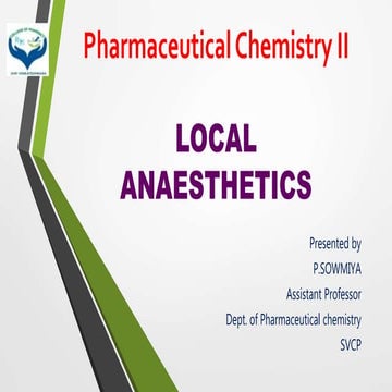 Local anaesthetics