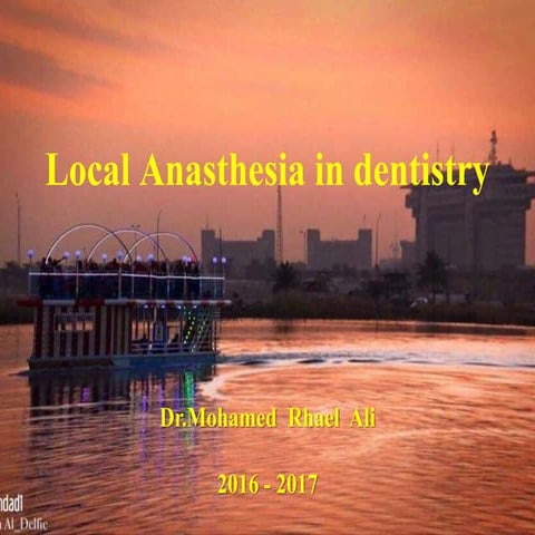 Local anasthesia in dentistry