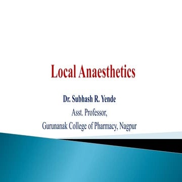Local anesthetics | PPTX